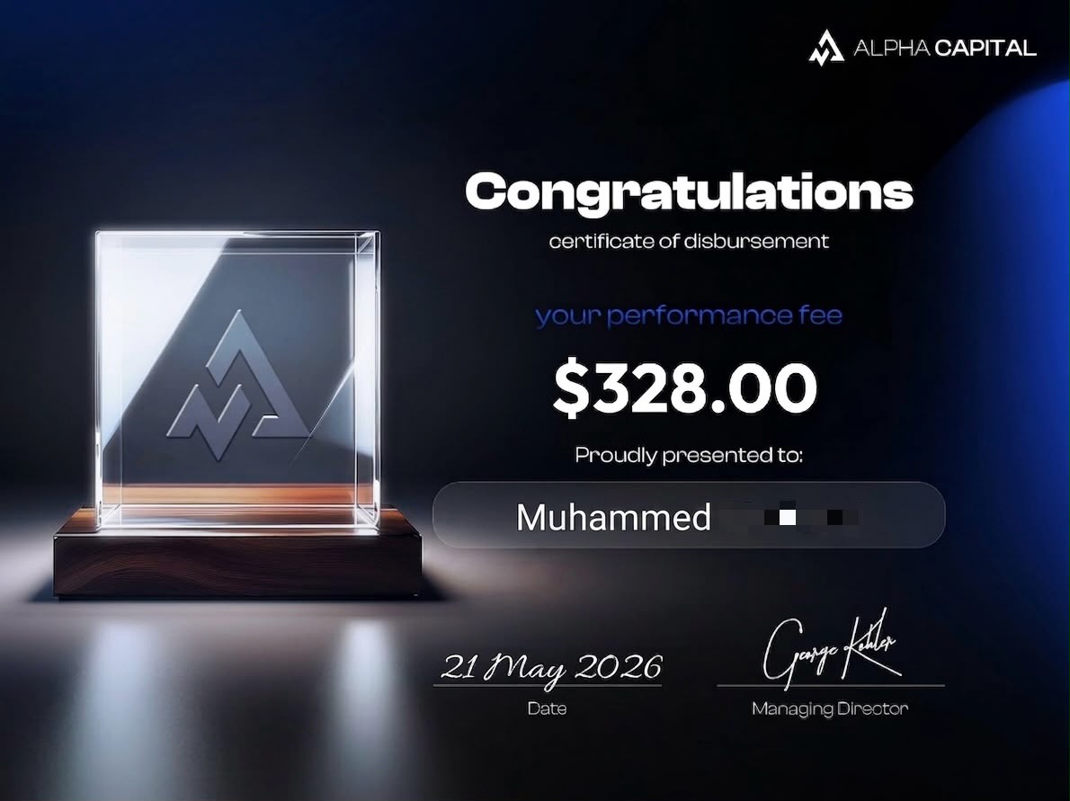 Alpha Capital — Muhammed payout